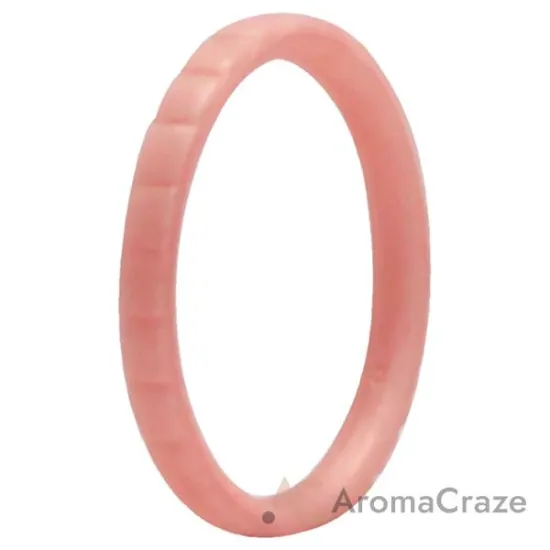 Picture of Silicone Wedding Stackble Lines Single Ring - Rose-Gold-New by ROQ for Women - 10 mm Ring