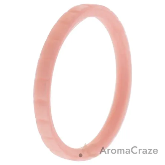 Picture of Silicone Wedding Stackble Lines Single Ring - Rose-Gold-New by ROQ for Women - 11 mm Ring
