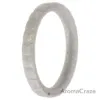Picture of Silicone Wedding Stackble Lines Single Ring - Silver by ROQ for Women - 5 mm Ring