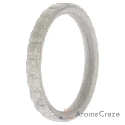 Picture of Silicone Wedding Stackble Lines Single Ring - Silver by ROQ for Women - 6 mm Ring