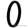 Picture of Silicone Wedding Stackble Lines Single Ring - Black-Turquoise by ROQ for Women - 9 mm Ring