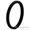 Picture of Silicone Wedding Stackble Lines Single Ring - Black-Turquoise by ROQ for Women - 11 mm Ring