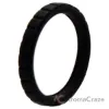 Picture of Silicone Wedding Stackble Lines Single Ring - Black by ROQ for Women - 4 mm Ring