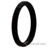Picture of Silicone Wedding Stackble Lines Single Ring - Black by ROQ for Women - 7 mm Ring