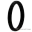 Picture of Silicone Wedding Stackble Lines Single Ring - Black by ROQ for Women - 7 mm Ring
