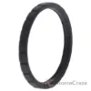 Picture of Silicone Wedding Stackble Lines Single Ring - Black by ROQ for Women - 11 mm Ring