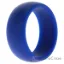 Picture of Silicone Wedding Ring Dome Style - Blue by ROQ for Men - 8 mm Ring