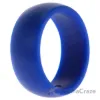 Picture of Silicone Wedding Ring Dome Style - Blue by ROQ for Men - 9 mm Ring