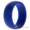 Picture of Silicone Wedding Ring Dome Style - Blue by ROQ for Men - 11 mm Ring