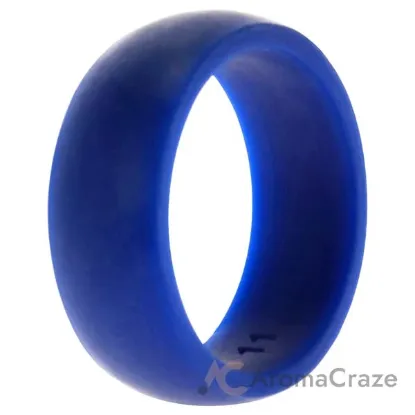 Picture of Silicone Wedding Ring Dome Style - Blue by ROQ for Men - 11 mm Ring