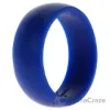 Picture of Silicone Wedding Ring Dome Style - Blue by ROQ for Men - 12 mm Ring