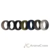 Picture of Silicone Wedding Ring Set - Metal-Camo by ROQ for Men - 7 x 7 mm Ring