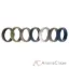 Picture of Silicone Wedding Ring Set - Metal-Camo by ROQ for Men - 7 x 15 mm Ring