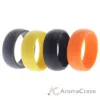 Picture of Silicone Wedding Ring Set - Yellow by ROQ for Men - 4 x 11 mm Ring