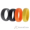 Picture of Silicone Wedding Ring Set - Yellow by ROQ for Men - 4 x 15 mm Ring