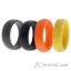 Picture of Silicone Wedding Ring Set - Yellow by ROQ for Men - 4 x 15 mm Ring