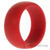 Picture of Silicone Wedding Ring - Red by ROQ for Men - 7 mm Ring