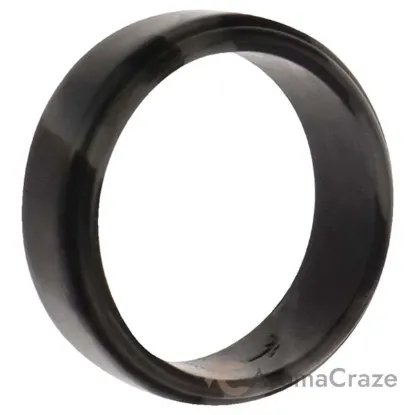 Picture of Silicone Wedding Step Single Ring Set -Black-Camo by ROQ for Men - 11 mm Ring