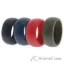 Picture of Silicone Wedding Ring Set - MultiColor by ROQ for Men - 4 x 7 mm Ring