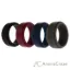 Picture of Silicone Wedding Step Ring Set - Bordeaux by ROQ for Men - 4 x 6 mm Ring
