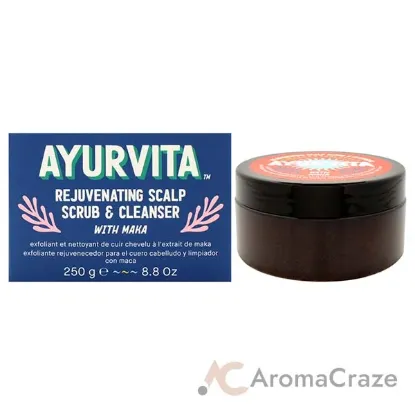 Picture of Rejuvenating Scalp Scrub and Cleanser with Maka by AyurVita for Unisex - 8.8 oz Cleanser