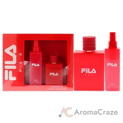 Picture of Fila Red by Fila for Men - 2 Pc Gift Set 3.4oz EDT Spray, 8.4oz Body Spray