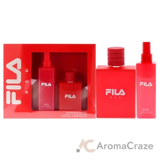Picture of Fila Red by Fila for Men - 2 Pc Gift Set 3.4oz EDT Spray, 8.4oz Body Spray
