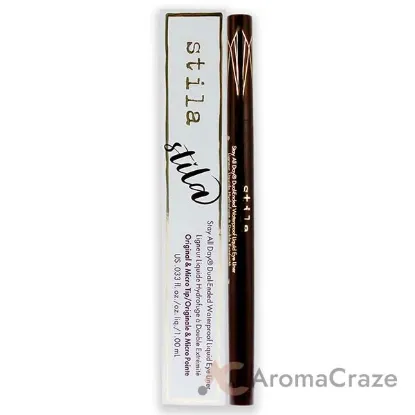 Picture of Stay All Day Dual-Ended Waterproof Liquid Eye Liner - Dark Brown by Stila for Women - 0.033 oz Eyeliner