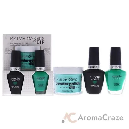 Picture of Match Makers Plus Dip - Make A Difference by Cuccio Colour for Women - 3 Pc 1.6oz Pro Powder Polish Dip System, 0.44oz Veneer Soak Off Gel, 0.43oz Colour Nail Polish