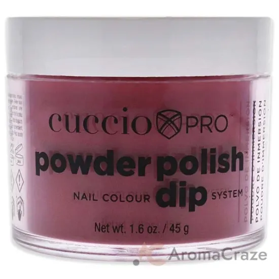 Picture of Pro Powder Polish Nail Colour Dip System - Red Eye In Shanghai by Cuccio Colour for Women - 1.6 oz Nail Powder