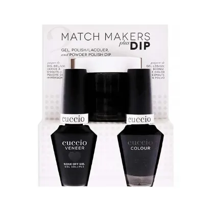 Picture of Match Makers Plus Dip - 2 Am In Hollywood by Cuccio Colour for Women - 3 Pc 1.6oz Pro Powder Polish Dip System, 0.44oz Veneer Soak Off Gel, 0.43oz Colour Nail Polish