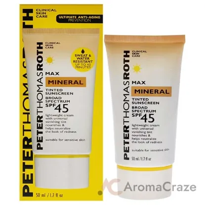 Picture of Max Mineral Tinted Sunscreen SPF 45 by Peter Thomas Roth for Unisex - 1.7 oz Sunscreen