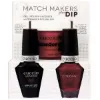 Picture of Match Makers Plus Dip - Pompeii it forward by Cuccio Colour for Women - 3 Pc 1.6oz Pro Powder Polish Dip System, 0.44oz Veneer Soak Off Gel, 0.43oz Colour Nail Polish