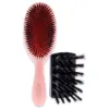 Picture of Extra Small Pure Bristle Brush - B2 Pink by Mason Pearson for Unisex - 2 Pc Hair Brush and Cleaning Brush