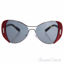 Prada SPR 60S SMN-9K1 - Silver Red/Dark Grey by Prada for Wo