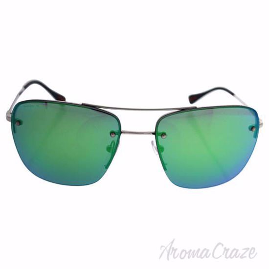 Prada SPS 52R 1BC-1M0 - Silver/Green by Prada for Men - 56-1
