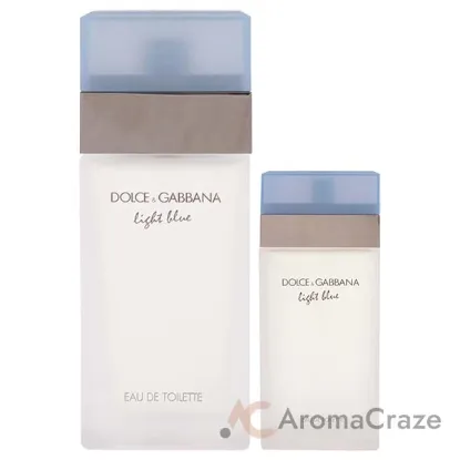 Picture of Light Blue by Dolce and Gabbana for Women - 2 Pc Gift Set 6.7oz EDT Spray, 0.84oz EDT Spray