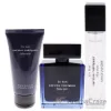 Picture of Bleu Noir by Narciso Rodriguez for Men - 3 Pc Gift Set 3.3oz EDP Spray, 1.6oz Shower Gel, 10ml EDP Spray