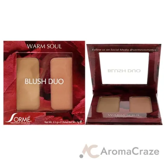 Picture of Blush Duo Compacts - Warm Soul by Sorme Cosmetics for Women - 2 x 0.12 oz Blush