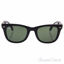 Ray Ban RB 4105 601-S Folding Wayfarer - Black Matte/Green b