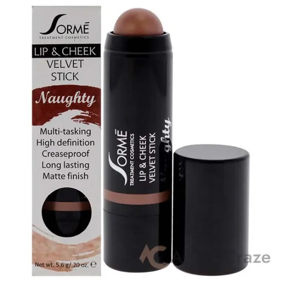Picture of Lip and Cheek Velvet Sticks - Naughty by Sorme Cosmetics for Women - 0.20 oz Makeup Sticks