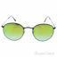 Ray Ban RB 3447 002/4J Round Metal - Black/Green Gradient by