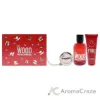 Picture of Red Wood by Dsquared2 for Women - 3 Pc Gift Set 3.4oz EDT Spray, 3.4oz Perfumed Bath and Shower Gel, Silver Round Purse