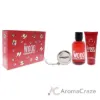 Picture of Red Wood by Dsquared2 for Women - 3 Pc Gift Set 3.4oz EDT Spray, 3.4oz Perfumed Bath and Shower Gel, Silver Round Purse
