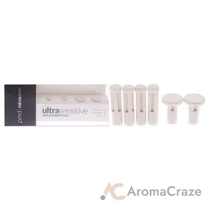 Picture of Ultra Sensitive Replacement Discs Set - White by PMD for Unisex - 6 Pc 4Pc Small Discs, 2Pc Large Discs