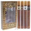 Picture of Cuba Prestige by Cuba for Men 4 Pc Gift Set 1.17oz Classic EDT Spray, 1.17oz Black EDT Spray, 1.17oz Platinum EDT Spray, 1.17oz Legacy EDT Spray