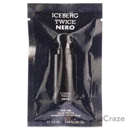Picture of Iceberg Twice Nero by Iceberg for Men - 1.2 ml EDT Spray Vial