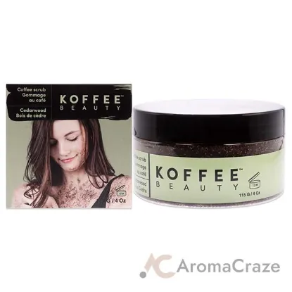 Picture of Coffee Scrub - Cedarwood by Koffee Beauty for Unisex - 4 oz Scrub