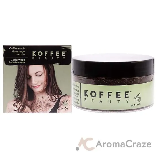 Picture of Coffee Scrub - Cedarwood by Koffee Beauty for Unisex - 4 oz Scrub