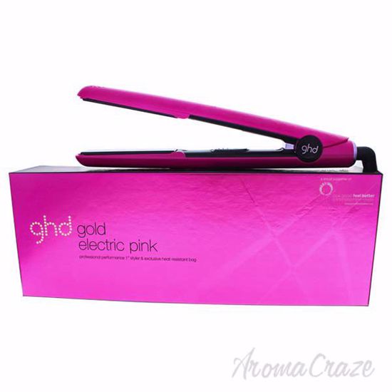 Electric Pink Gold Styler Flat Iron by GHD for Unisex - 1 In